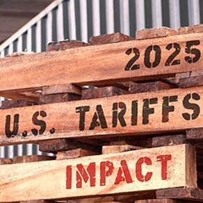 text written on piled-up pallets with the words,