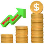 dollar coin money price increase investment finance icon 3d illustration