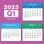 Q1 2023 calendar