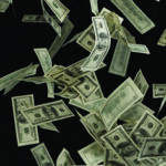 Image of cash falling